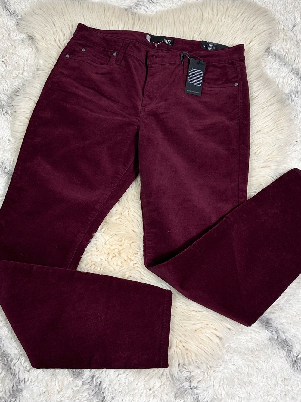 Kut from the Kloth womens Wine velvet Pants
